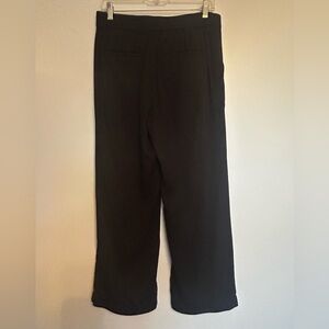 LOFT black Wide-Leg Pants
